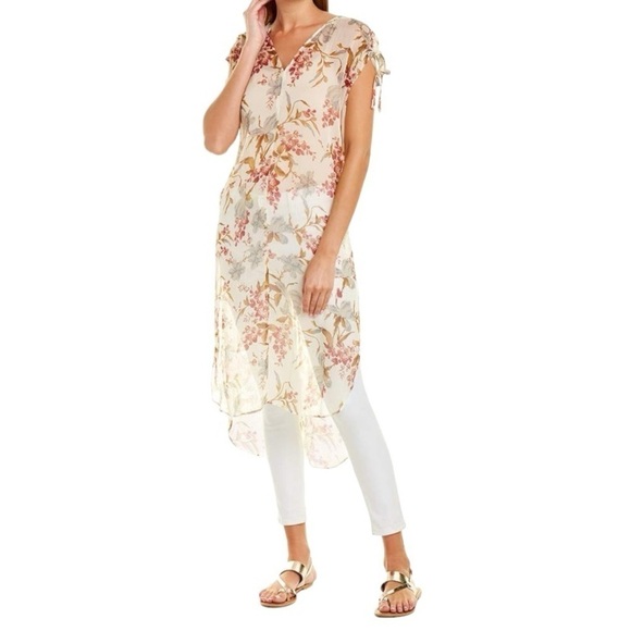 Vince Camuto Drawstring Extend Shoulder Tunic | Size:M - Picture 1 of 11